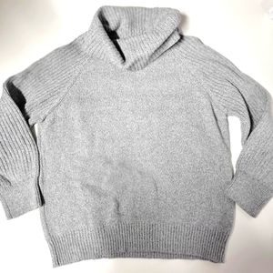 Nine West Gray Cowl Neck Sweater Large